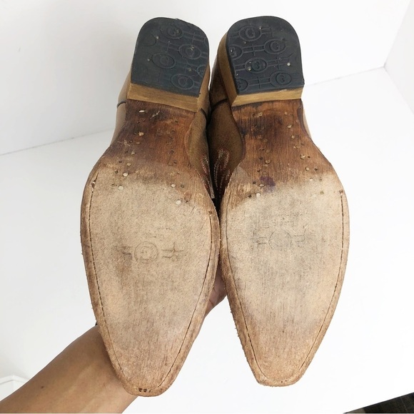 𝅺Circle G pita Fleur de leather embroidered cowboy boots - Picture 5 of 14